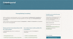 Desktop Screenshot of gruenderportal-luxemburg.com